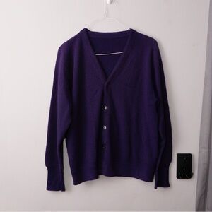 Vintage 80s Grandpa Cardigan Sweater XL